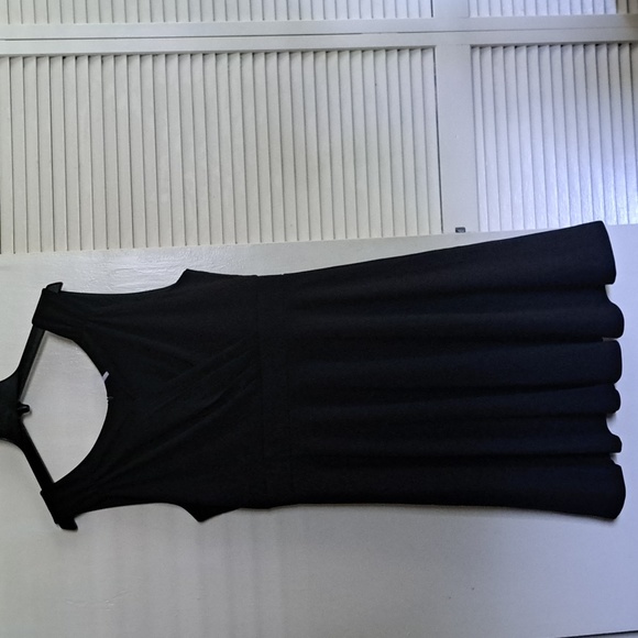 GRACE KARIN Women's Black Summer Dress - Sleeveless V-Neck, Smocked Waist, Knee Length With Pockets (Size 2XL)